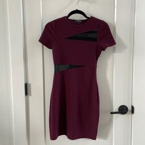 Plum cocktail dress